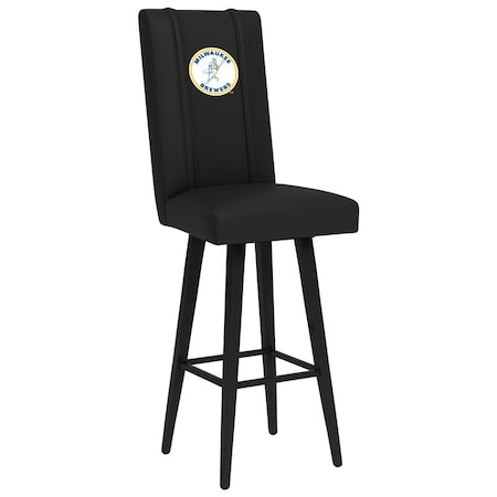 Dreamseat Swivel Bar Stool 2000 with Milwaukee Brewers Cooperstown Primary Logo XZ2000BSSBLK-PSCOOP0125